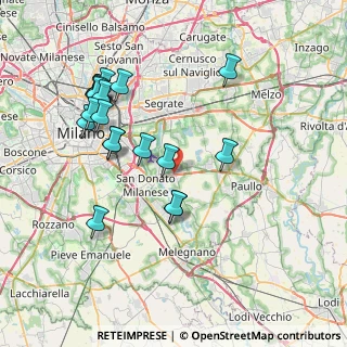 Mappa Via Aldo Moro, 20068 Peschiera Borromeo MI, Italia (8.0435)