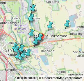 Mappa Via S. Francesco D'Assisi, 20068 Peschiera Borromeo MI, Italia (1.941)