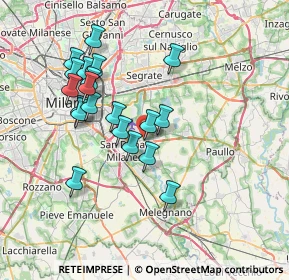 Mappa Viale I Maggio, 20068 Peschiera Borromeo MI, Italia (6.7325)