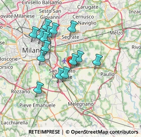 Mappa Viale I Maggio, 20068 Peschiera Borromeo MI, Italia (6.496)