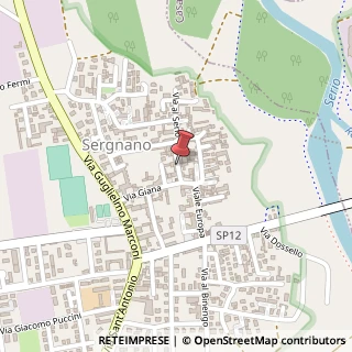 Mappa Via Giuseppe Eugenio Conti, 39, 26010 Sergnano, Cremona (Lombardia)