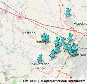 Mappa Via don Lorenzo Milani, 35030 Rubano PD, Italia (3.76267)