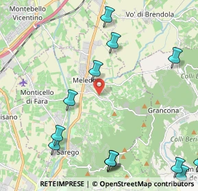 Mappa Via Meledo Alto, 36040 Sarego VI, Italia (2.93769)