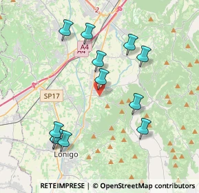 Mappa Via Meledo Alto, 36040 Sarego VI, Italia (4.02333)