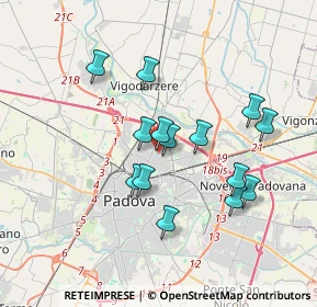 Mappa Via Luigi Pierobon, 35132 Padova PD, Italia (3.11929)