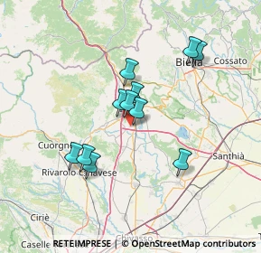 Mappa Canton Silvestro, 10015 Ivrea TO, Italia (11.54818)