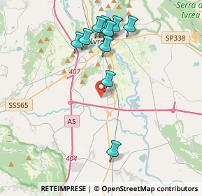 Mappa Canton Silvestro, 10015 Ivrea TO, Italia (3.98091)
