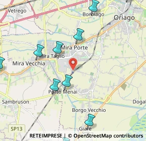 Mappa Via Moncenisio, 30034 Mira VE, Italia (2.86818)