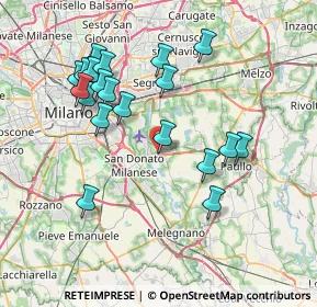 Mappa Via Giacomo Matteotti, 20068 Peschiera Borromeo MI, Italia (7.562)