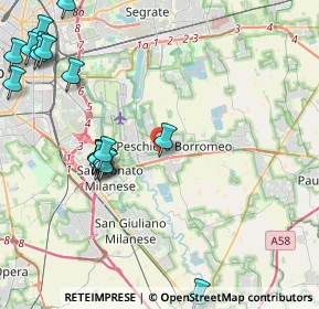 Mappa Via Giacomo Matteotti, 20068 Peschiera Borromeo MI, Italia (5.437)