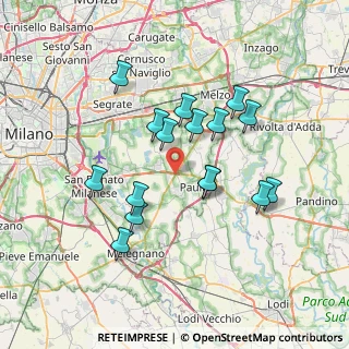 Mappa Via Loc. Quattro Strade, 20060 Mediglia MI, Italia (6.43813)