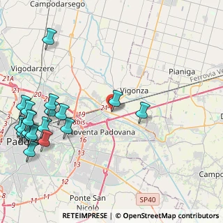 Mappa Via Vittorio Bachelet, 35010 Vigonza PD, Italia (5.903)