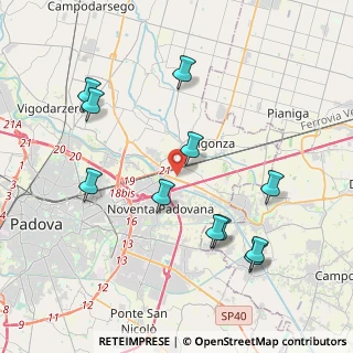 Mappa Via Vittorio Bachelet, 35010 Vigonza PD, Italia (4.22182)