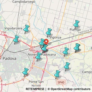 Mappa Via Vittorio Bachelet, 35010 Vigonza PD, Italia (4.126)