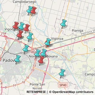 Mappa Via Vittorio Bachelet, 35010 Vigonza PD, Italia (4.68063)