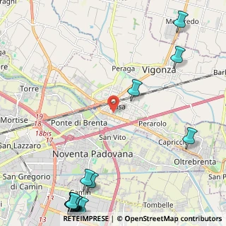 Mappa Via Vittorio Bachelet, 35010 Vigonza PD, Italia (3.69)