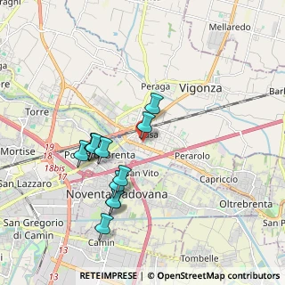 Mappa Via Vittorio Bachelet, 35010 Vigonza PD, Italia (1.75917)
