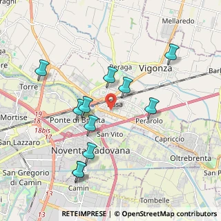Mappa Via Vittorio Bachelet, 35010 Vigonza PD, Italia (1.94091)