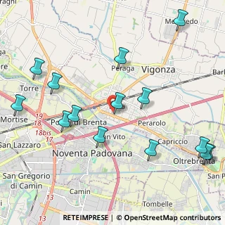 Mappa Via Vittorio Bachelet, 35010 Vigonza PD, Italia (2.54143)