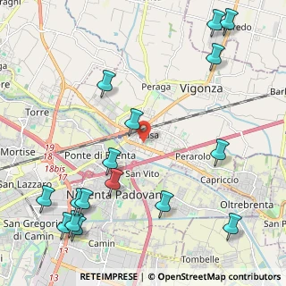 Mappa Via Vittorio Bachelet, 35010 Vigonza PD, Italia (2.85563)