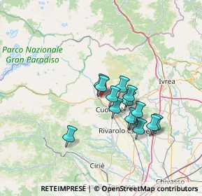 Mappa Via L. Bertoldi, 10085 Pont Canavese TO, Italia (10.63214)