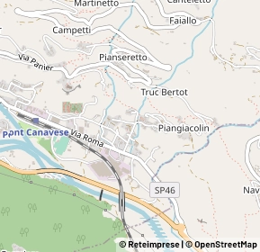 Mappa Via l bertoldi, 10085 Pont Canavese TO, Italia (0.504)