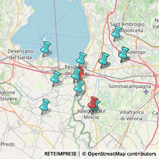 Mappa Ciclovia Mantova-Peschiera, 37019 Peschiera del Garda VR, Italia (6.95154)