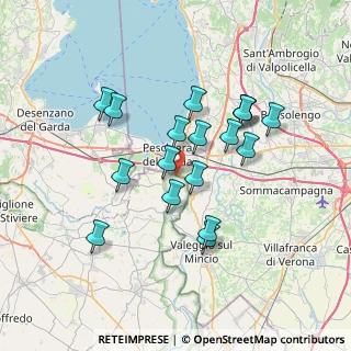 Mappa Ciclovia Mantova-Peschiera, 37019 Peschiera del Garda VR, Italia (6.29611)