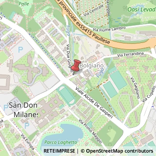 Mappa Via Unica Bolgiano,  6, 20097 San Donato Milanese, Milano (Lombardia)
