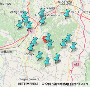 Mappa Via Pelizze, 36040 Grancona VI, Italia (7.28444)