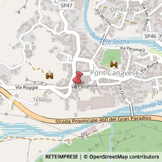 Mappa Via Caviglione, 9, 10085 Pont Canavese, Torino (Piemonte)