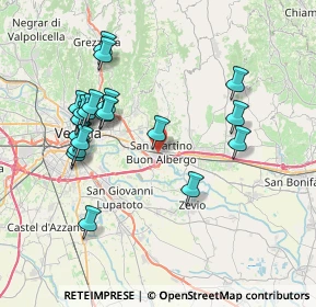 Mappa 37036 San Martino Buon Albergo VR, Italia (7.675)