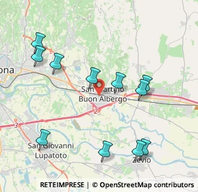 Mappa 37036 San Martino Buon Albergo VR, Italia (4.32091)