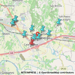 Mappa 37036 San Martino Buon Albergo VR, Italia (1.84667)