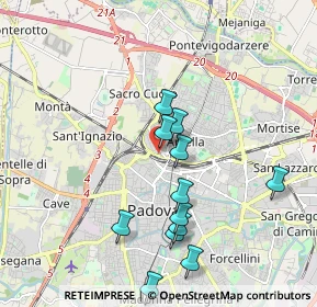 Mappa Vicolo Giovanni Brunacci, 35135 Padova PD, Italia (1.86333)