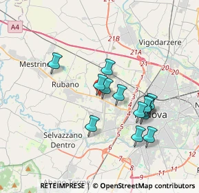 Mappa Via A. Mussato, 35030 Rubano PD, Italia (3.08231)