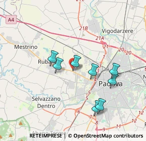 Mappa Via A. Mussato, 35030 Rubano PD, Italia (4.77636)
