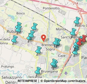 Mappa Via A. Mussato, 35030 Rubano PD, Italia (2.3945)