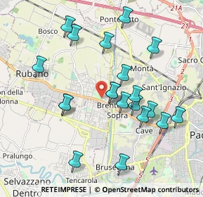 Mappa Via A. Mussato, 35030 Rubano PD, Italia (1.9135)