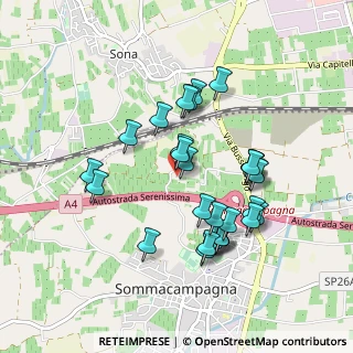 Mappa Via Madonna di Monte, 37066 Sommacampagna VR, Italia (0.85862)