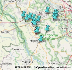 Mappa Via dell'Industria, 20081 Cassinetta di Lugagnano MI, Italia (6.61824)