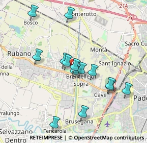 Mappa Via Orsato, 35030 Sarmeola PD, Italia (1.76143)