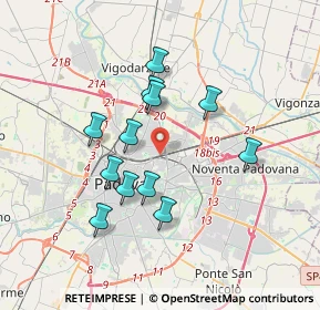 Mappa Via Lorenzo Perosi, 35133 Padova PD, Italia (3.12833)