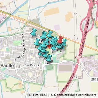 Mappa Via S. Pedrino, 20067 Paullo MI, Italia (0.2)