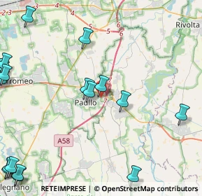 Mappa Via Mascherpa, 20062 Paullo MI, Italia (6.7445)