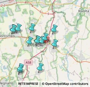 Mappa Via Mascherpa, 20062 Paullo MI, Italia (3.60714)