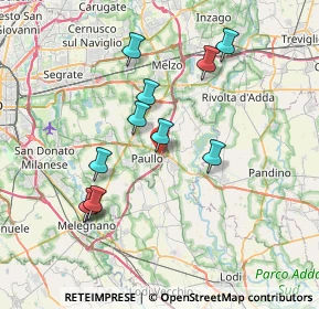 Mappa Via Mascherpa, 20062 Paullo MI, Italia (6.96364)