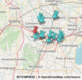 Mappa Via E. Fermi, 35030 Sarmeola PD, Italia (9.74933)