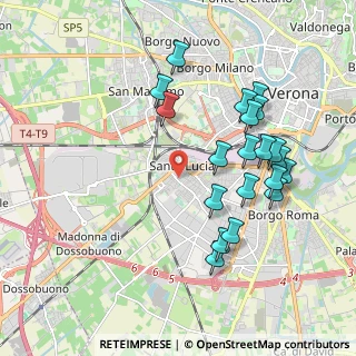 Mappa Via Montanara, 37137 Verona VR, Italia (1.9825)