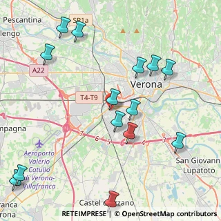 Mappa Via Montanara, 37137 Verona VR, Italia (5.05786)